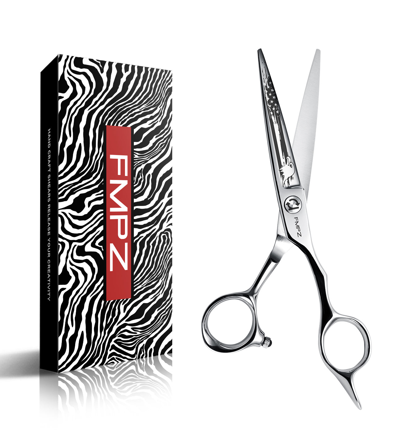 FMPZ Salon-Grade 440C Hair Shears - 5.5"/6" Razor-Sharp Blades S6-C4